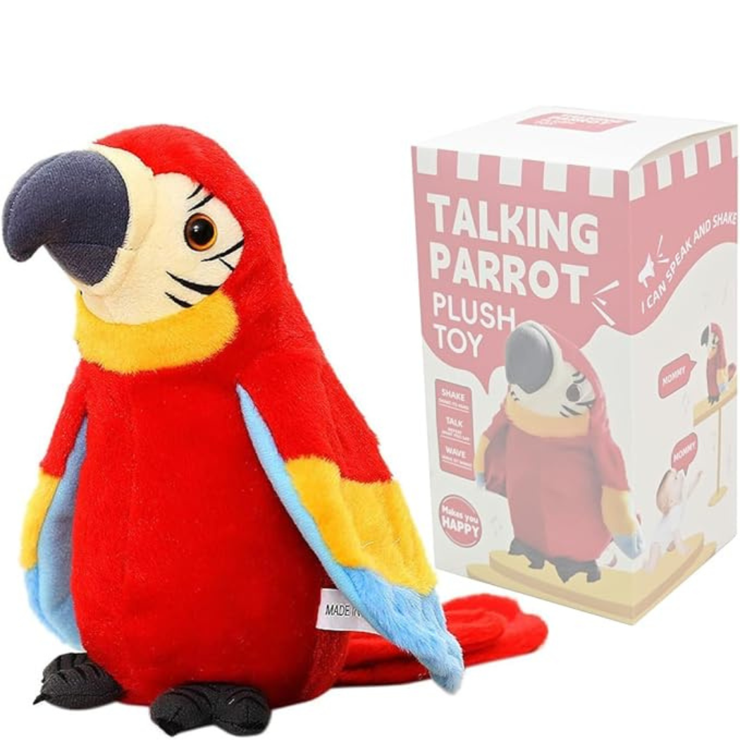 Interactive Talking Parrot Plush Toy for Kids - Soft Cuddly Companion 0