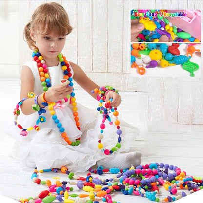 Jewelry Building Bricks Set for Kids - Creative Colorful Play Pieces 0