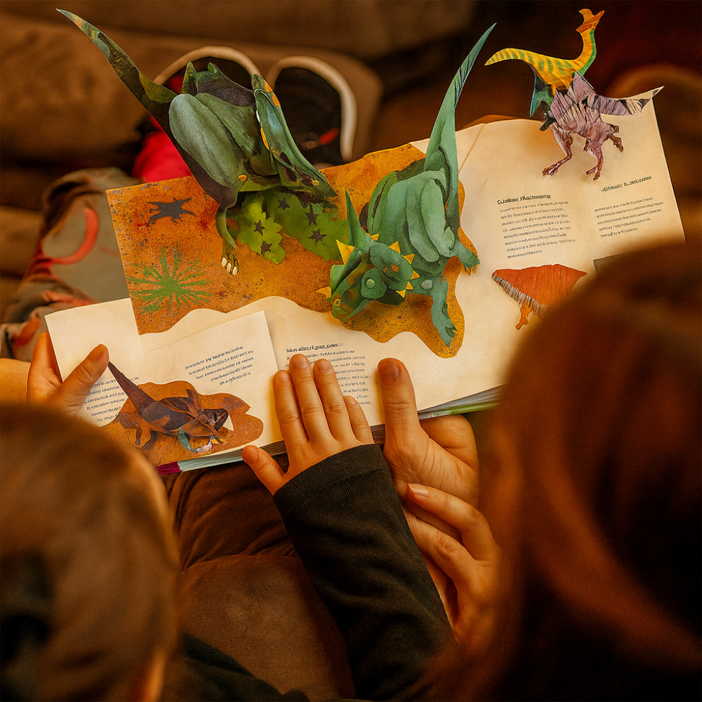 Kids Dinosaur 3D Interactive Pop-Up Book Educational Science Encyclopedia 2
