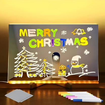 LED Drawing Board Kids Art Tablet Creative Light-Up Pad