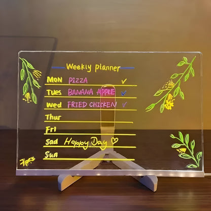 LED Drawing Board Kids Art Tablet Creative Light-Up Pad