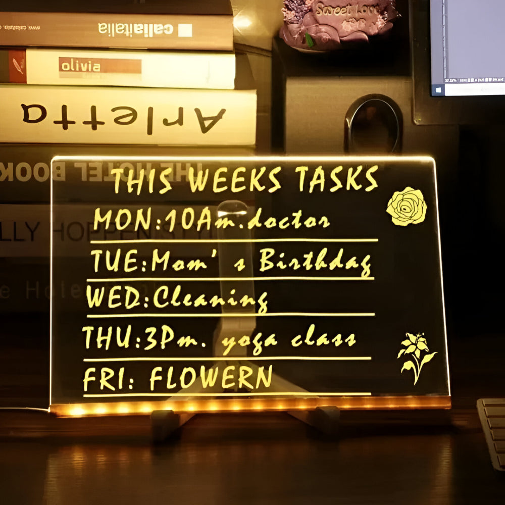 LED Drawing Board Kids Art Tablet Creative Light-Up Pad