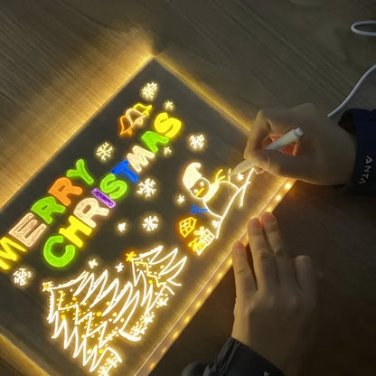 LED Drawing Board Kids Art Tablet Creative Light-Up Pad