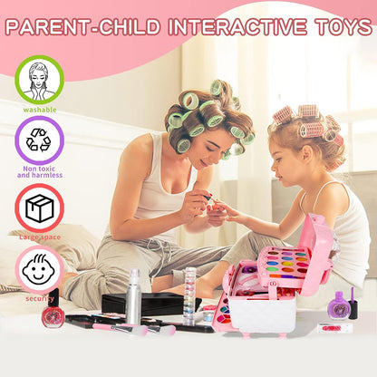 Kids Non-Toxic Washable Makeup Set for Safe Play Ages 4-12 2