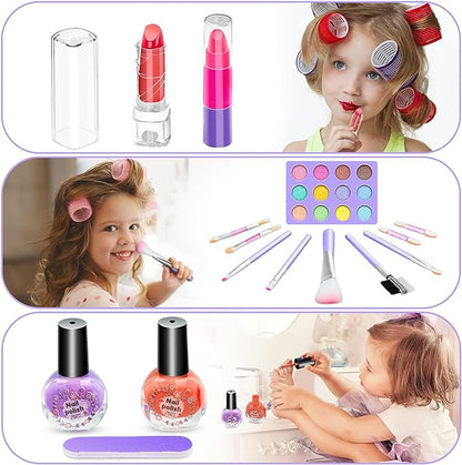 Kids Non-Toxic Washable Makeup Set for Safe Play Ages 4-12 8