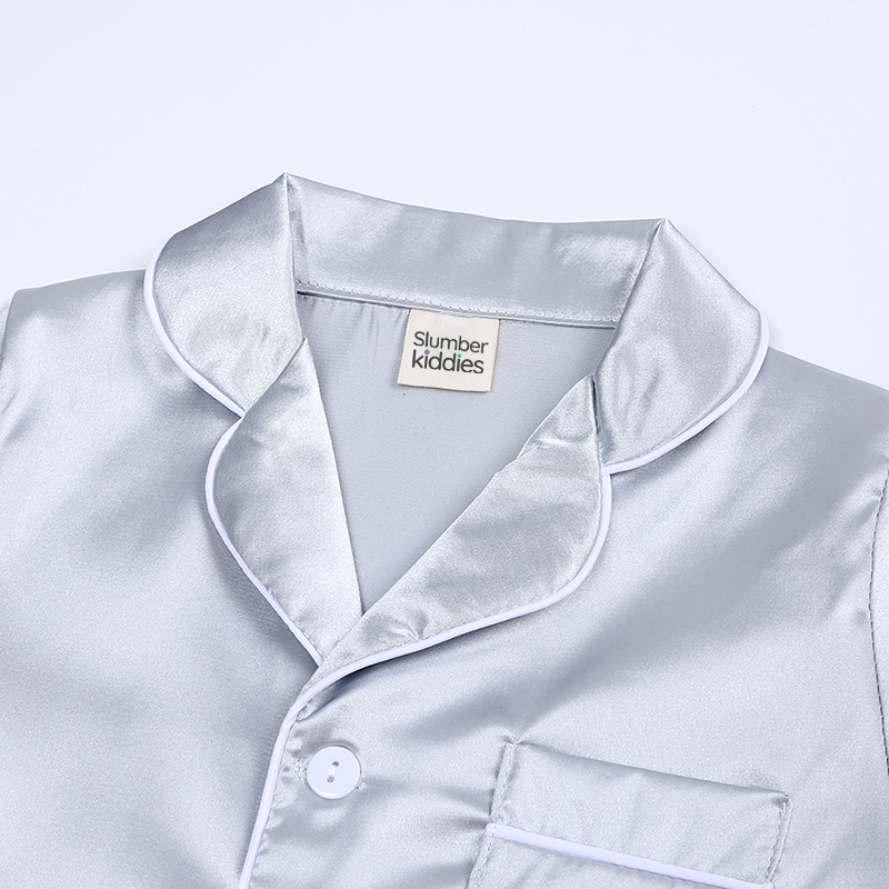 Kids Silk Pajamas Set - Hypoallergenic Toddler PJs for Boys and Girls 9