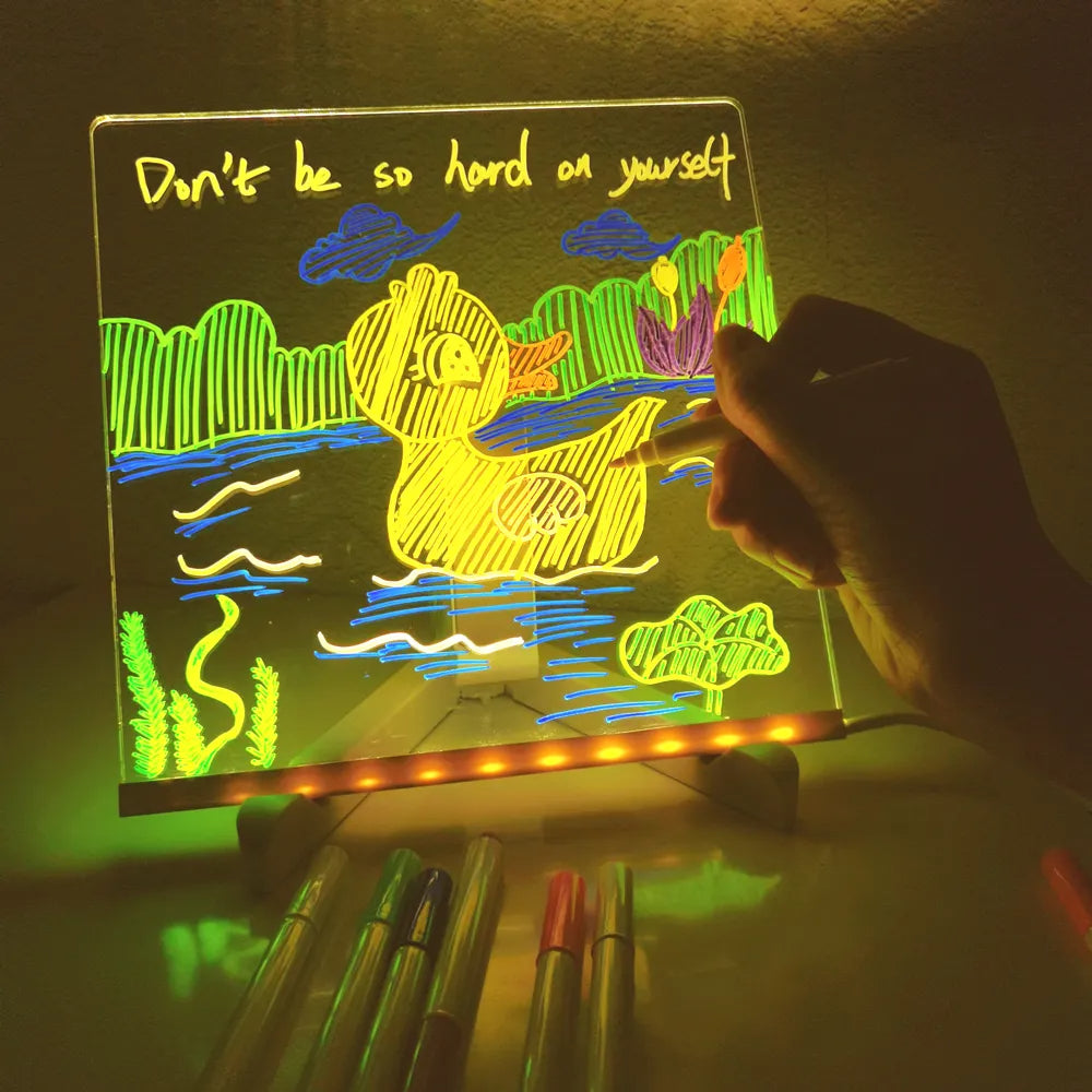 LED Drawing Board Art Canvas Light-Up Creativity for Kids and Adults 3