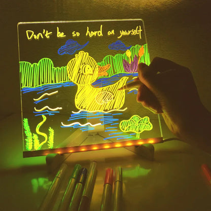 LED Drawing Board Art Canvas Light-Up Creativity for Kids and Adults 3
