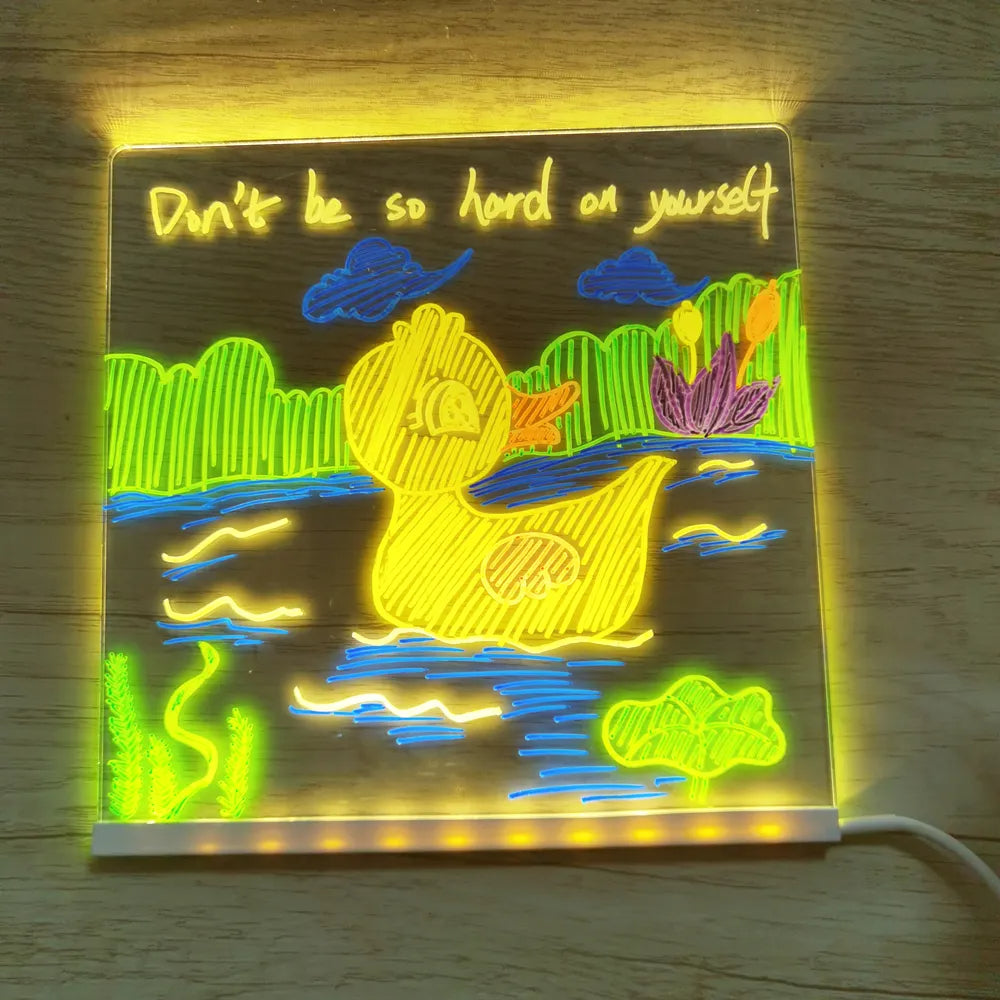 LED Drawing Board Art Canvas Light-Up Creativity for Kids and Adults 4