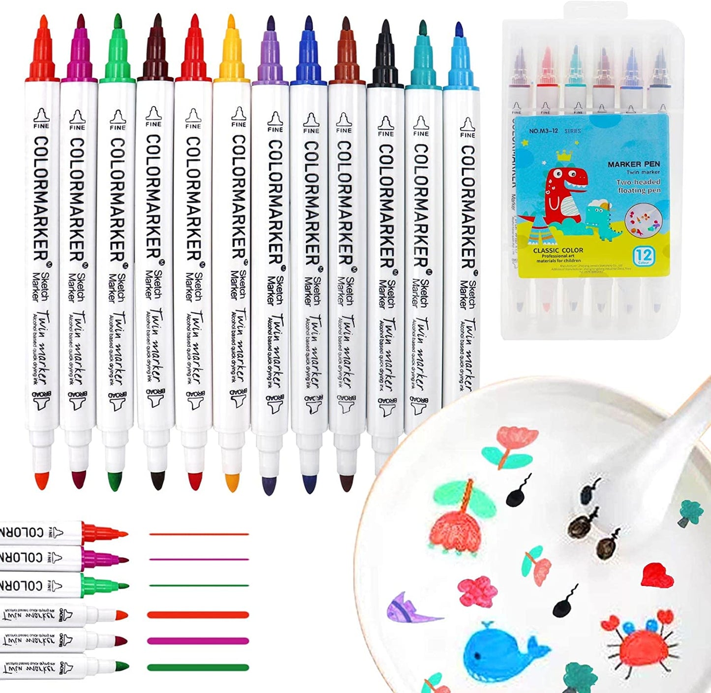 Magic Water Art Pens Set for Creative Floating Art with 12 Colors 0