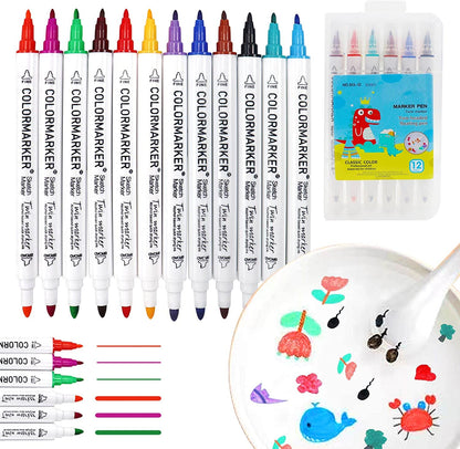Magic Water Art Pens Set for Creative Floating Art with 12 Colors 0