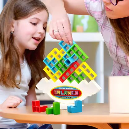 Magnetic Stacking Game Kids Balance Educational Brain Toy