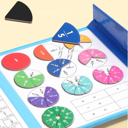 Magnetic Math Learning Game for Kids with Colorful Fraction Magnets 3