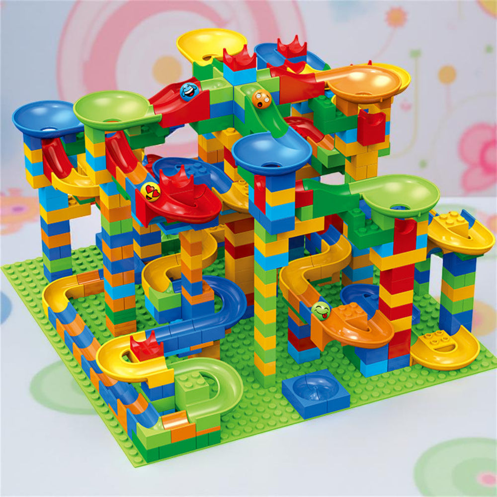 STEM Marble Run Building Blocks Set Creative Learning Toy Kids