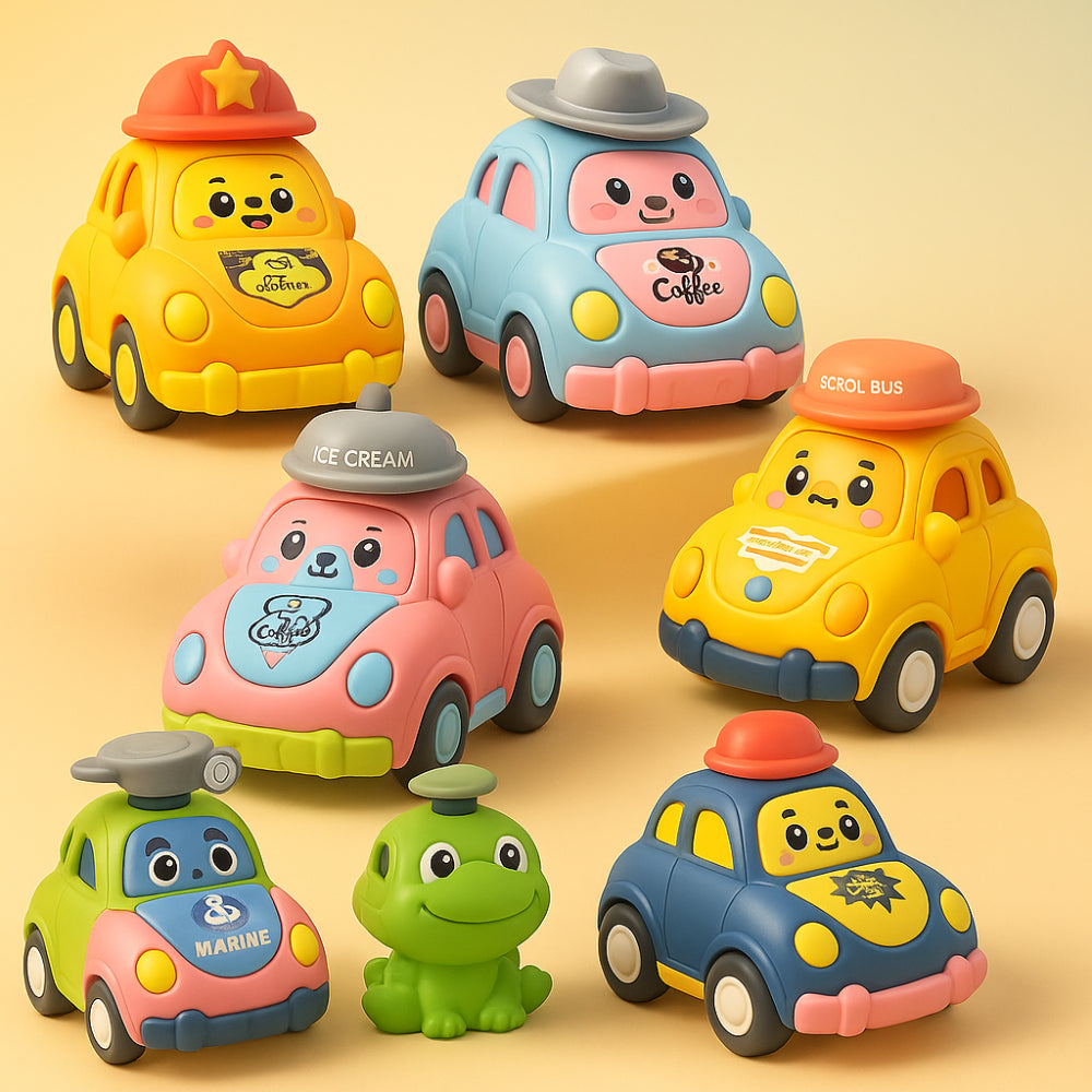 Mini Toy Cars Kids Self Driving Durable Educational Playset