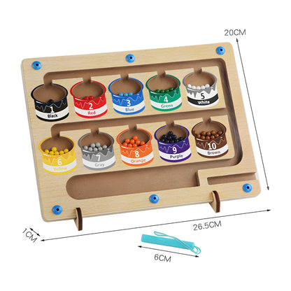 Montessori Magnetic Maze Toy Kids Educational Cognitive Game