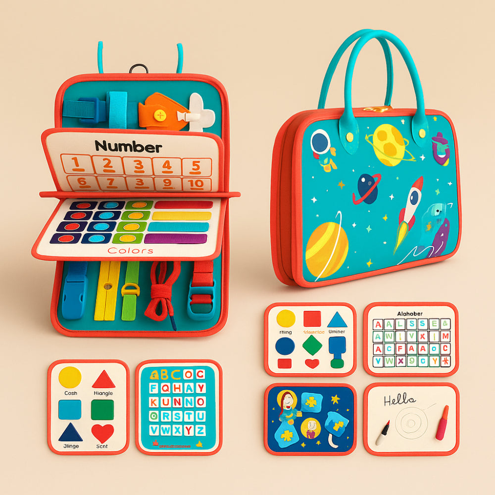 Montessori Sensory Board Toy Educational Learning Activity Set