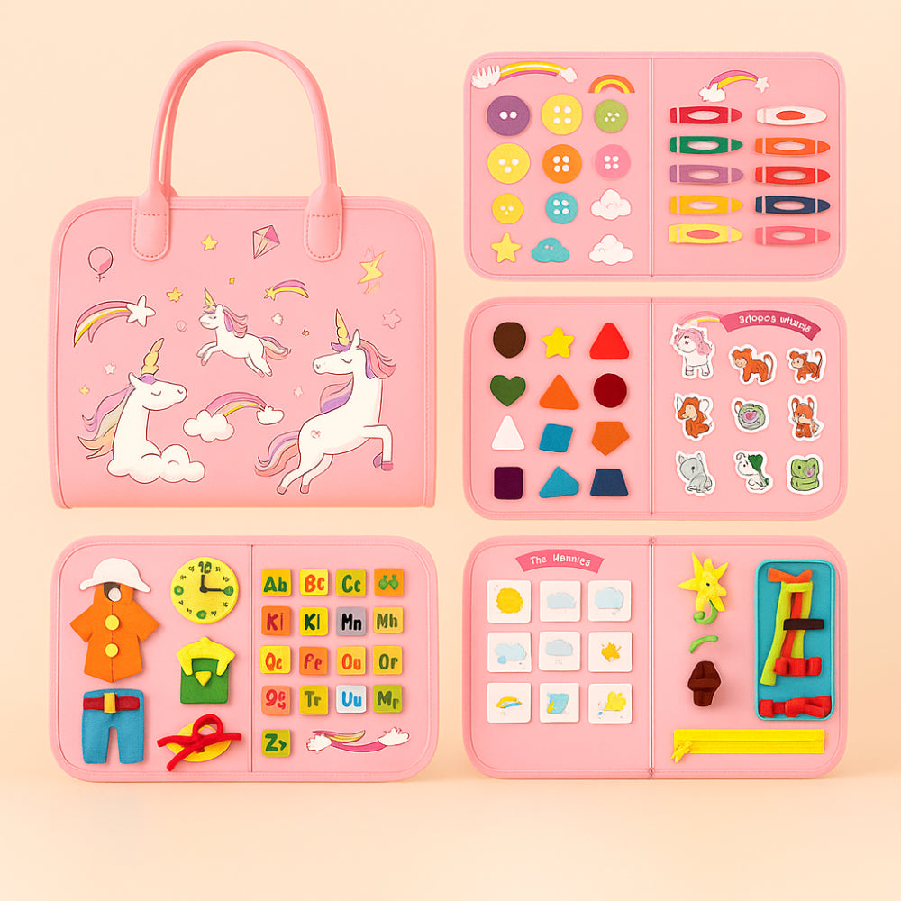 Montessori Sensory Board Toy Educational Learning Activity Set