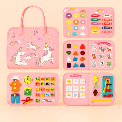 Montessori Sensory Board Toy Educational Learning Activity Set