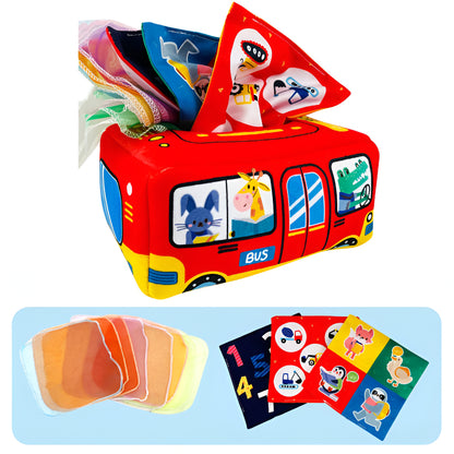 Montessori Tissue Box Baby Sensory Toy Educational Learning Cube