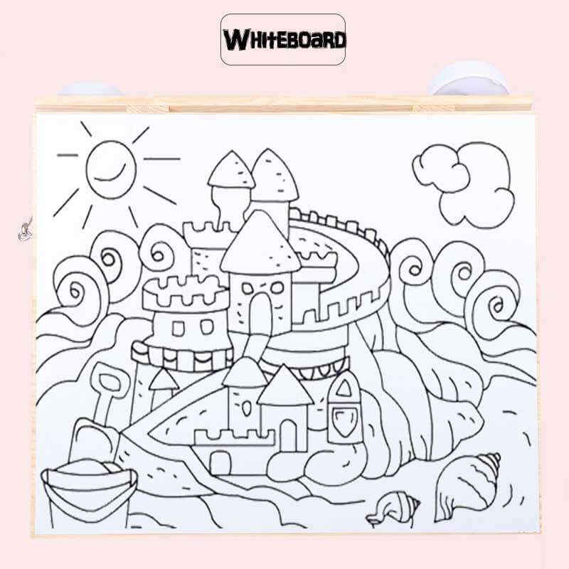 Montessori Busy Board - Wooden Activity Board for Toddlers 12x18 Inches 4