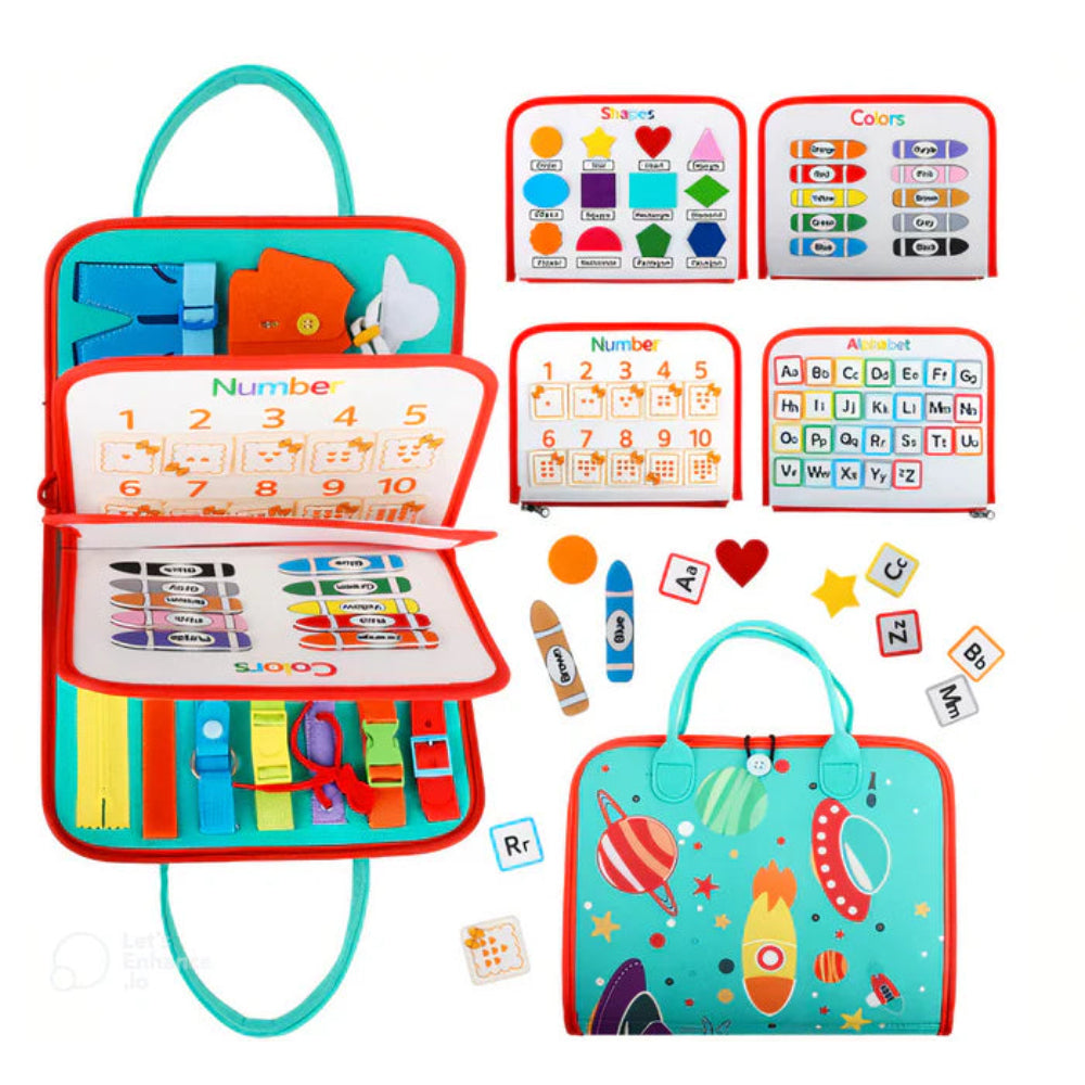 Montessori Sensory Board Toy Educational Learning Activity Set