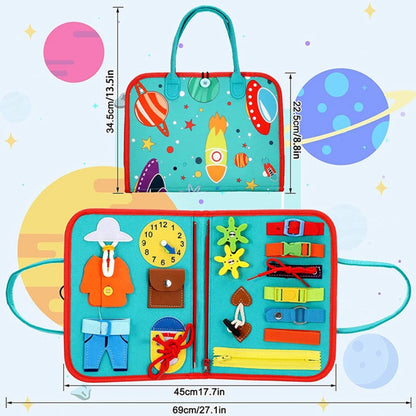 Montessori Sensory Board Toy Educational Learning Activity Set