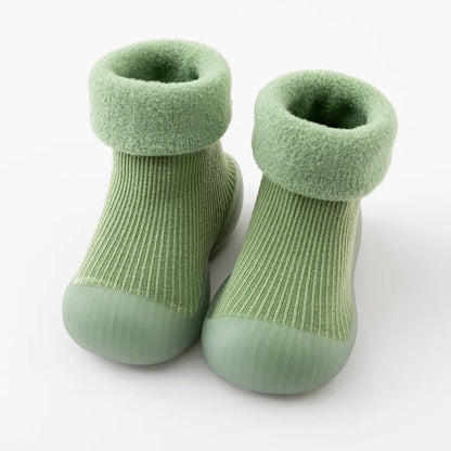 Non-Slip Toddler Shoes Warm Soft Sock Design for First Steps 12