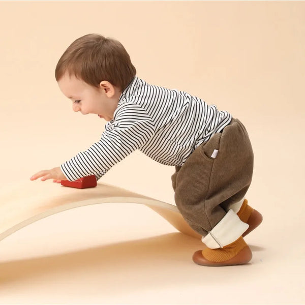 Non-Slip Toddler Shoes Warm Soft Sock Design for First Steps 4