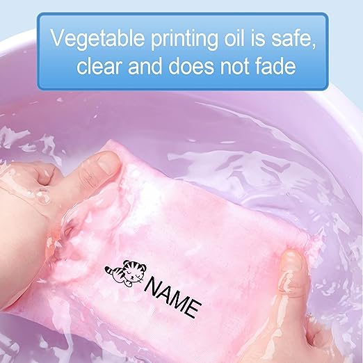 Personalized Child's Name Stamp for Clothes - Customizable Design 4