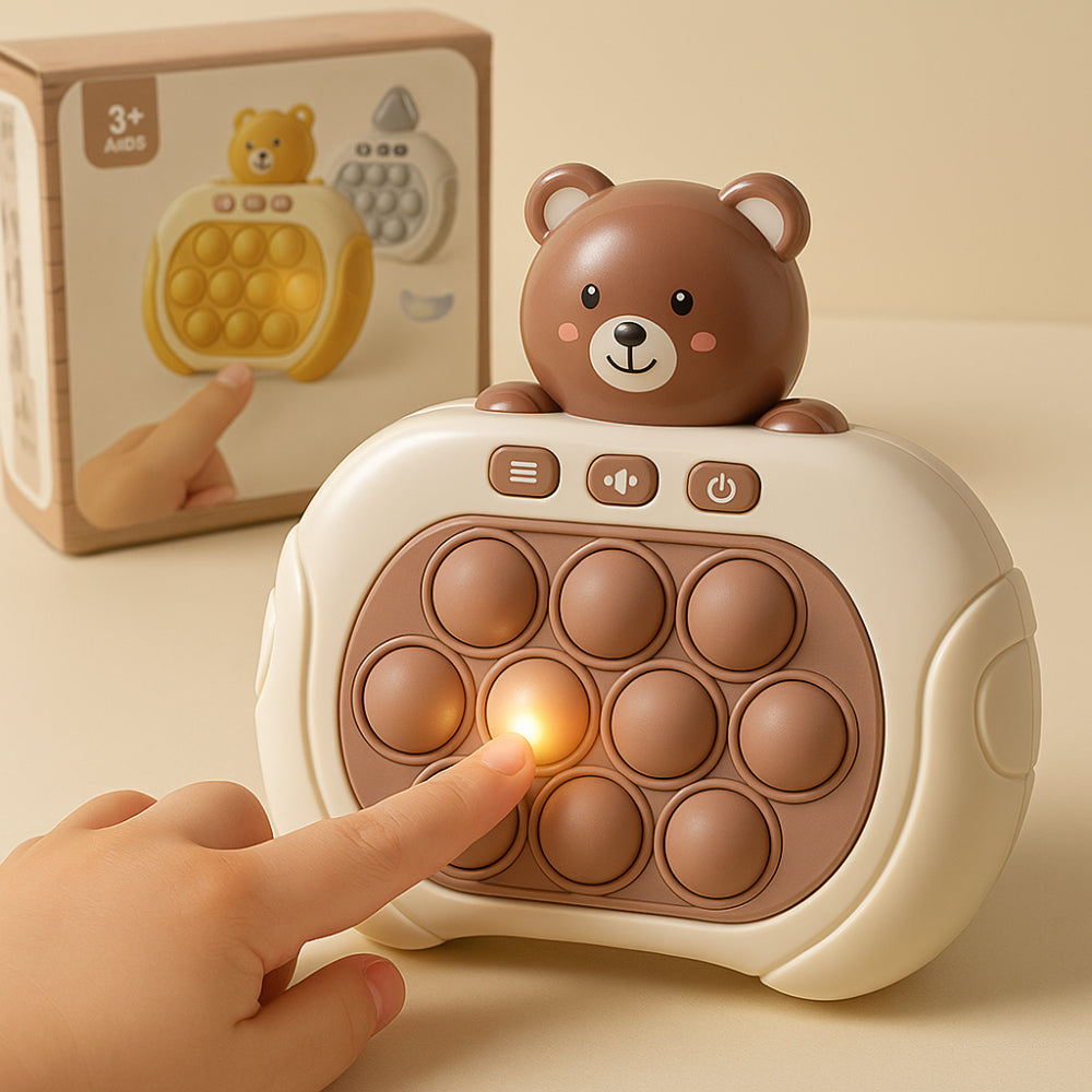 Pop It Reaction Game Console Interactive Light Up Reflex Trainer