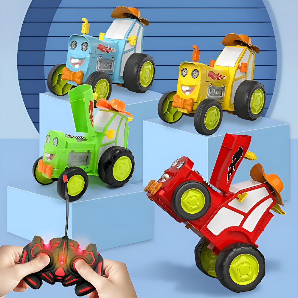 Remote Control Stunt Car Kids 360 Flip Rechargeable Light Up