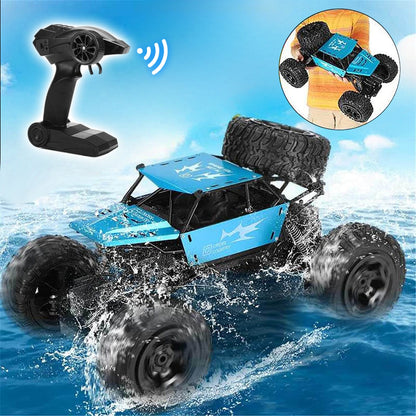RC Truck Amphibious 1/8 Scale Waterproof 4WD Off-Road Vehicle 4