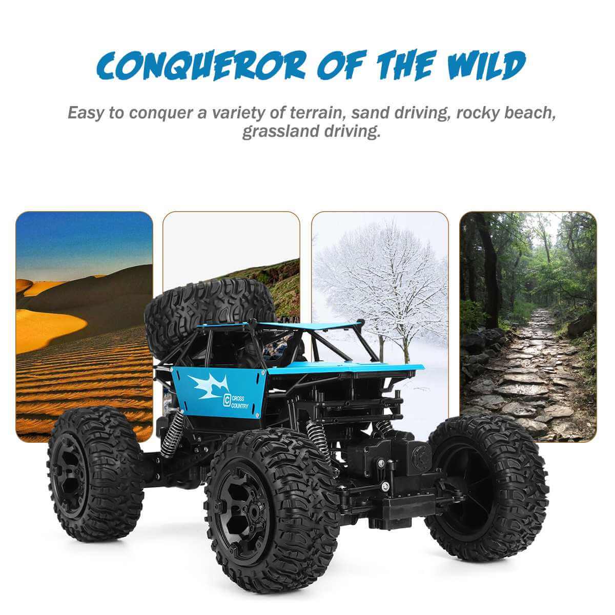 RC Truck Amphibious 1/8 Scale Waterproof 4WD Off-Road Vehicle 6