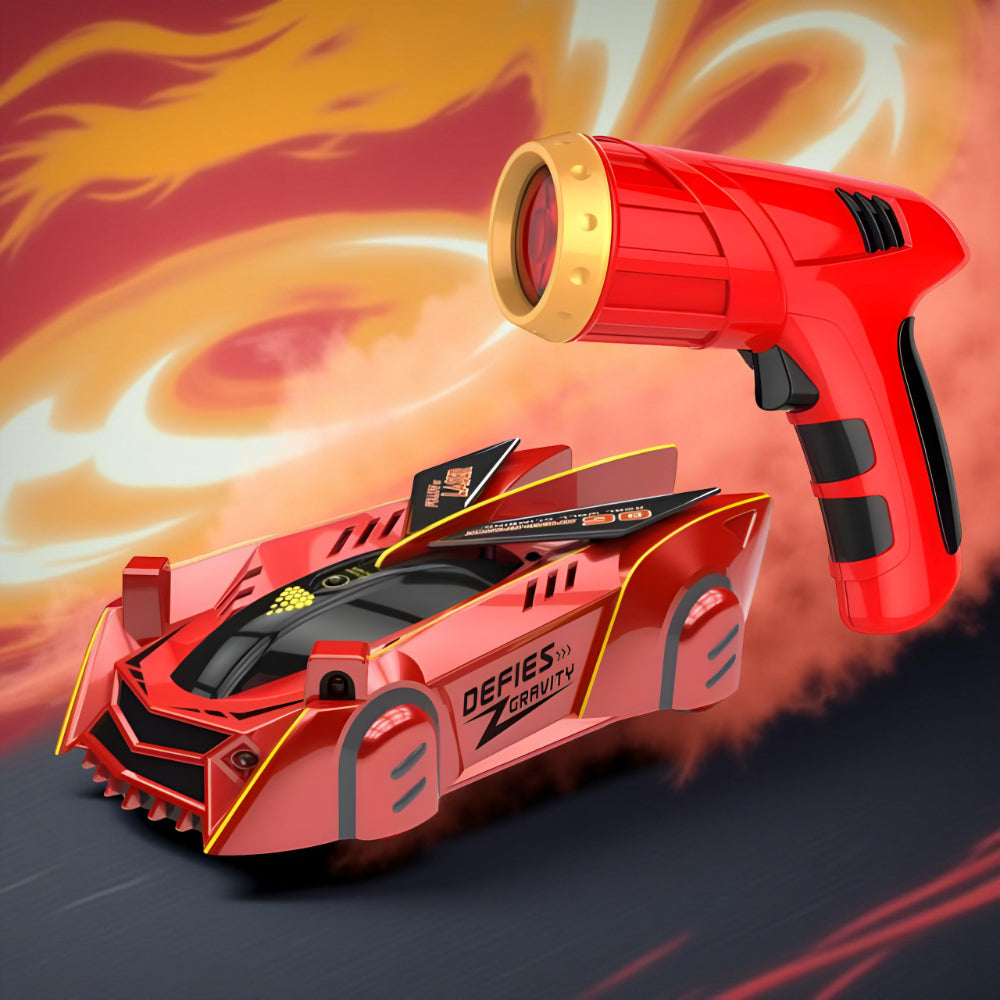 Gravity-Defying RC Car Laser Guided Wall Climbing Fun