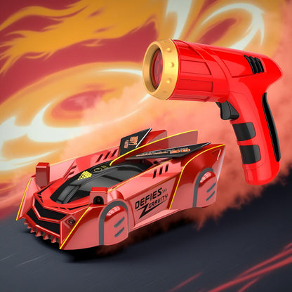 Gravity-Defying RC Car Laser Guided Wall Climbing Fun