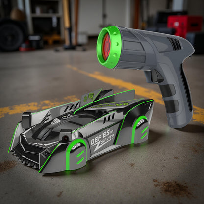 Gravity-Defying RC Car Laser Guided Wall Climbing Fun