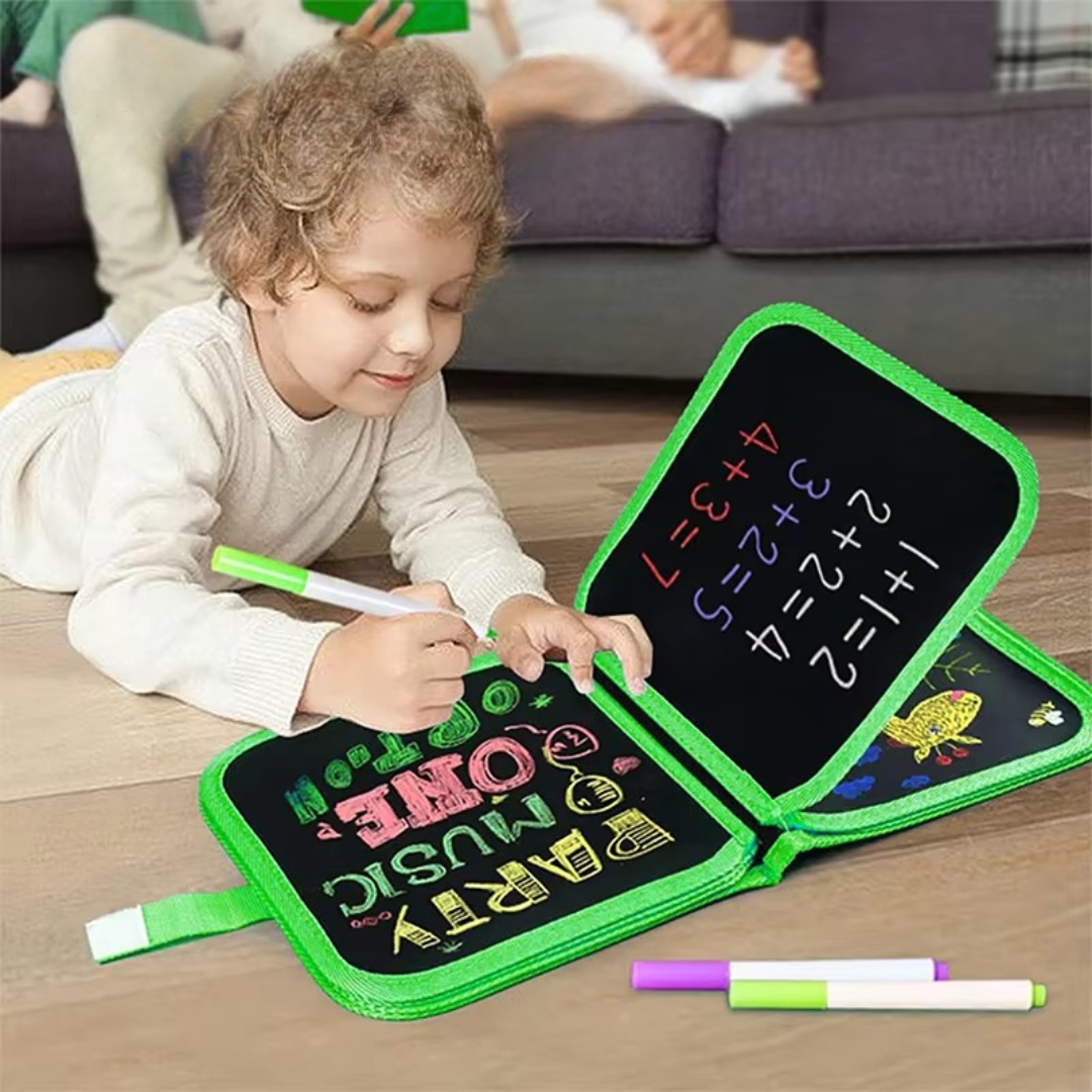 Reusable Drawing Book for Kids with Colorful Markers, Portable Creativity 1