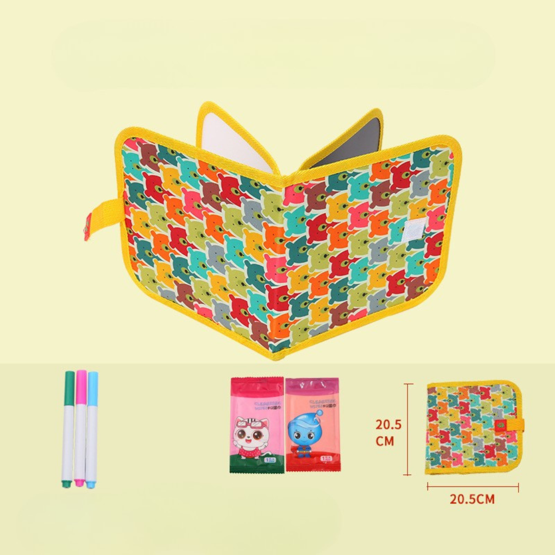 Reusable Drawing Book for Kids with Colorful Markers, Portable Creativity 5