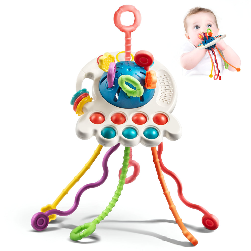 Sensory UFO Toy Teething Relief Motor Skill Development