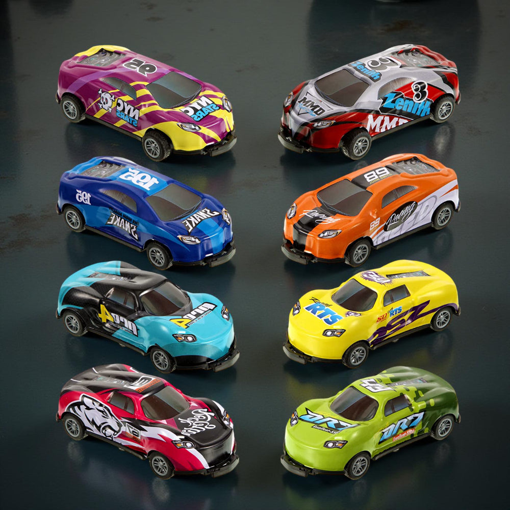 Stunt Cars Set 8 Pack Flip Jump Fun Safe Durable