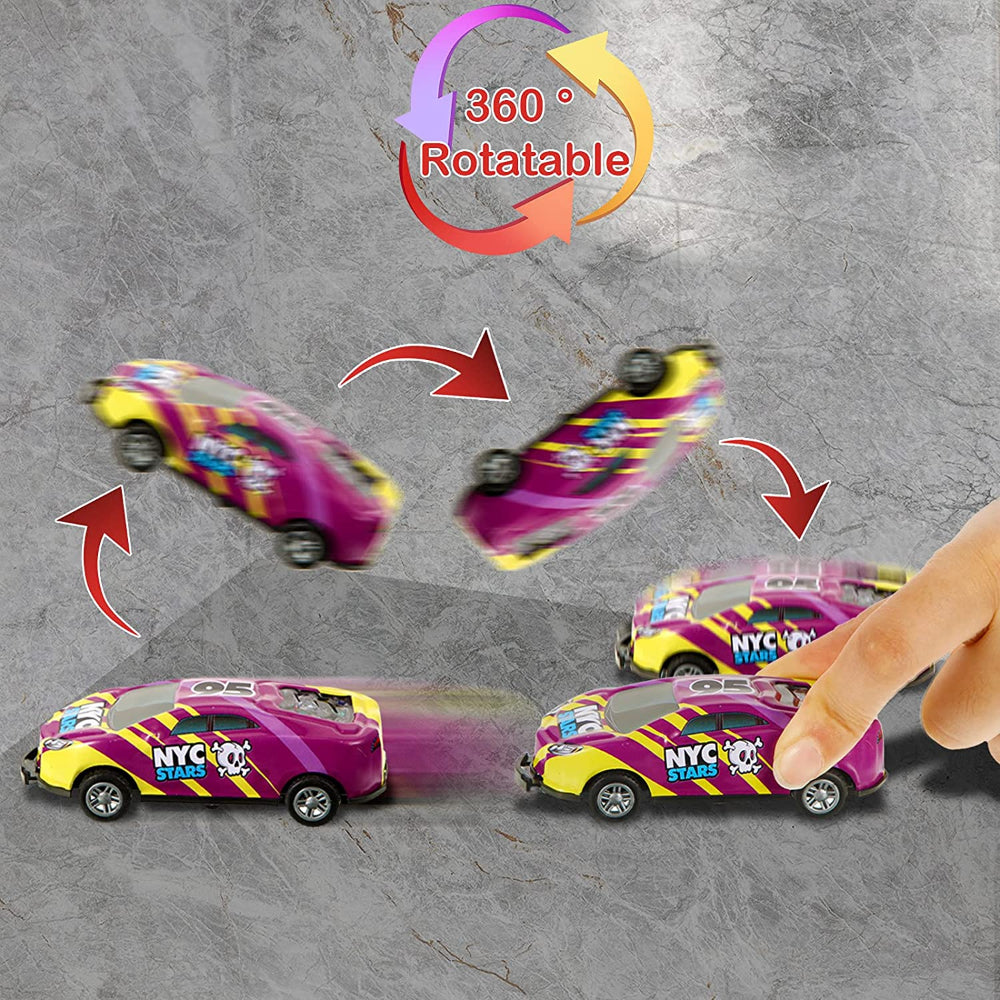 Stunt Cars Set 8 Pack Flip Jump Fun Safe Durable