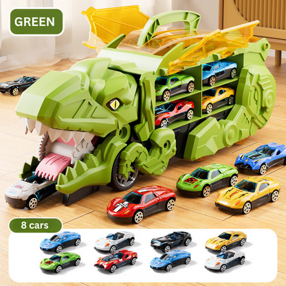 Transforming Dinosaur Truck Toy with Racing Tracks for Kids 5