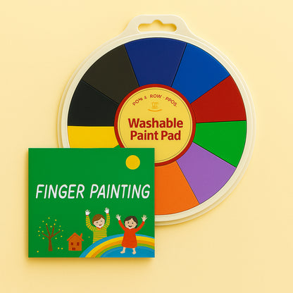 Washable Finger Paint Set Paint Wheel Creative Safe Play