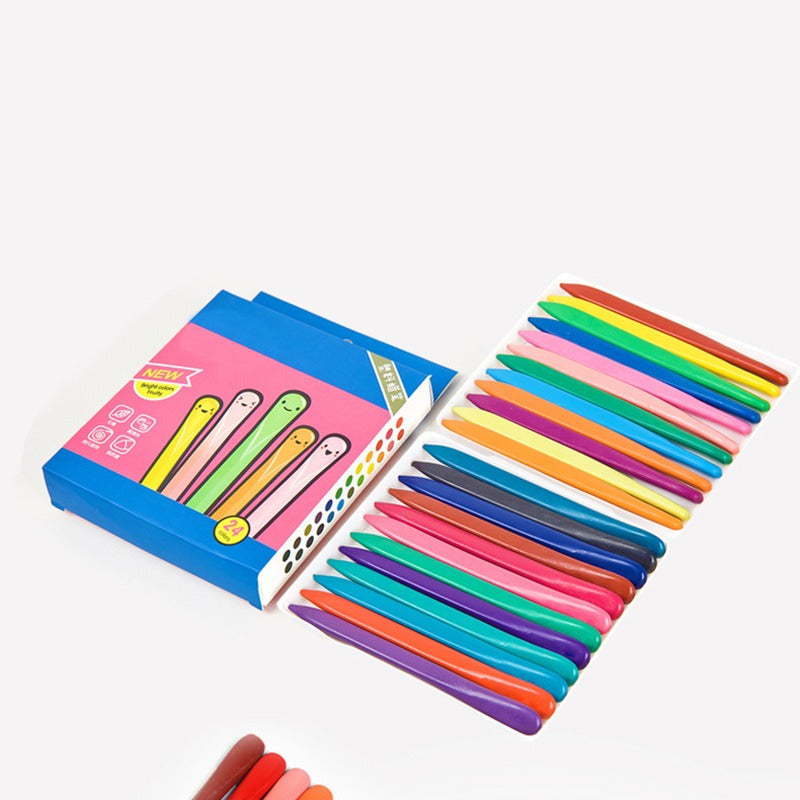 Washable Crayons Set for Kids - Easy Grip Mess-Free Drawing 5