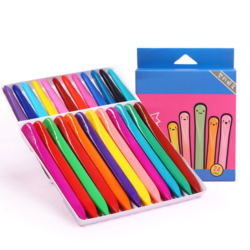 Washable Crayons Set for Kids - Easy Grip Mess-Free Drawing 6