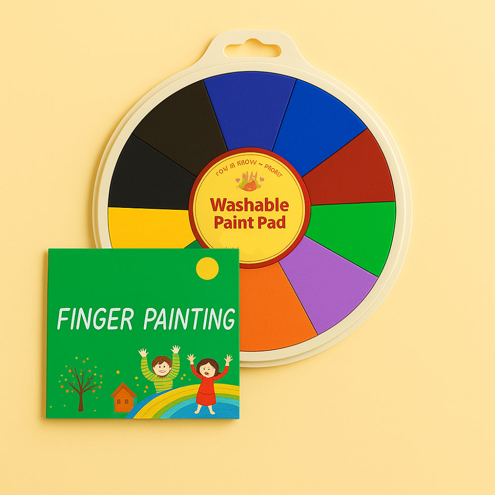 Washable Finger Paint Set Paint Wheel Creative Safe Play