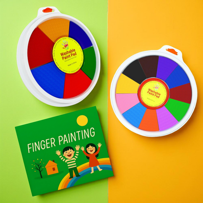 Washable Finger Paint Set Paint Wheel Creative Safe Play