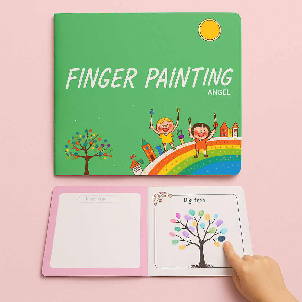 Washable Finger Paint Set Paint Wheel Creative Safe Play