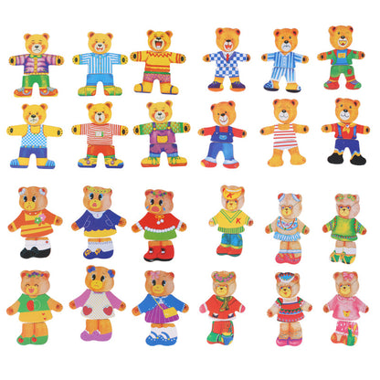 Wooden Dress-Up Puzzle Toy for Kids - Creative Outfit Game 5